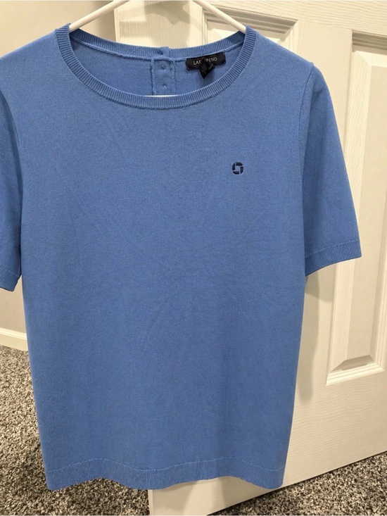 JPMorgan Chase Medium Blue Short-Sleeve Knit Shirt